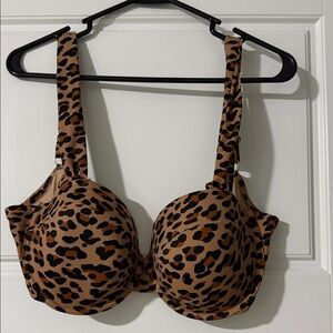 Shade & Shore Leopard Print Bikini Top